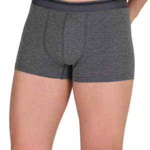 Likralı Erkek Boxer Şort Füme 1097B