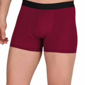 Pamuk Modal Likralı Esnek Erkek Boxer Bordo 4476B