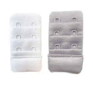 2 Adet Agraf Sütyen Uzatma Kopçası 3 Sıra / 2 Kanca Beyaz Gri