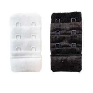 2 Adet Agraf Sütyen Uzatma Kopçası 3 Sıra / 2 Kanca Beyaz Siyah