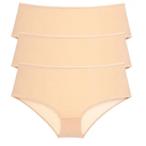 3 Adet Kadın Yüksek Bel Bato Külot Ten