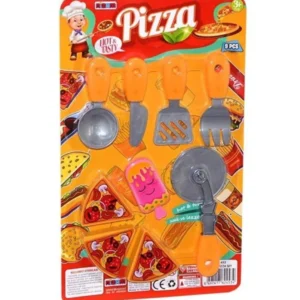 Küçük Pizza Oyuncak Seti 40x25 cm 9 parça