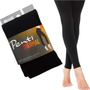 Polar İç Yüzeyli Sıcak Tutan Siyah Kadın Penti İçlik Tayt