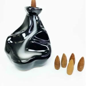 Geri Akış Backflow Şelale Seramik Tütsülük 5 Adet Tütsü Hediye