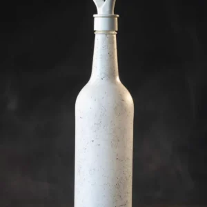 Mutfak Dekorasyonu Granit Desen Beyaz Tezgah Üstü Yağlık Sirkelik Büyük Boy Yağdanlık 750 ml