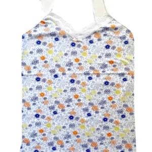 Kadın Askılı Desenli Atlet Dantelli Empirme Pamuklu Penye D6