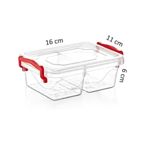 Bölmeli Dikdörtgen Saklama Kabı (0,5 LT)