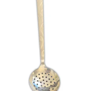 Desenli Metal Kevgir 34 cm