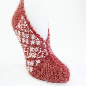 El Örgüsü Kışlık Şık Kadın Yün Patik D1