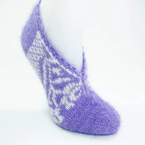 El Örgüsü Kışlık Şık Kadın Yün Patik D2