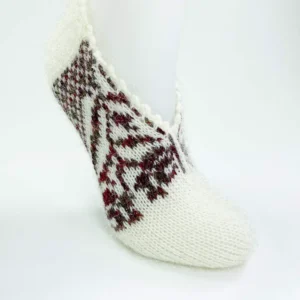 El Örgüsü Kışlık Şık Kadın Yün Patik D3