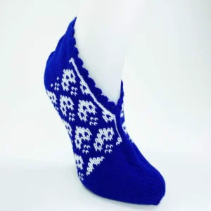 El Örgüsü Kışlık Şık Kadın Yün Patik D7