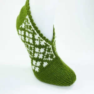 El Örgüsü Kışlık Şık Kadın Yün Patik D10