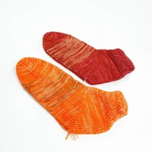 2 Çift El Örgüsü Kışlık Şık Kadın Yün Patik Set 15