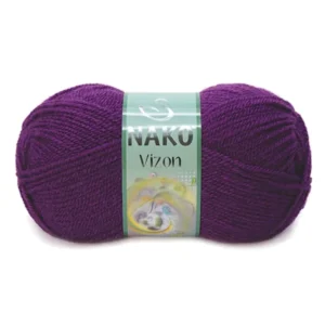 Vizon Premium Akrilik El Örgü İpi Yünü Renk No:60 Mürdüm