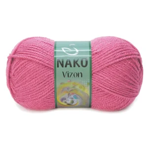 Vizon Premium Akrilik El Örgü İpi Yünü Renk No:180 Kuru Gül