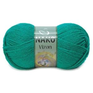 Vizon Premium Akrilik El Örgü İpi Yünü Renk No:181 Ördek Başı Yeşil