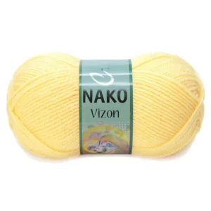 Vizon Premium Akrilik El Örgü İpi Yünü Renk No:215 Saman Sarı