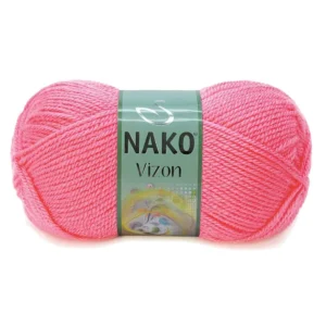 Vizon Premium Akrilik El Örgü İpi Yünü Renk No:236 Gül Pembe