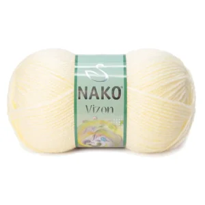 Vizon Premium Akrilik El Örgü İpi Yünü Renk No:256 Krem