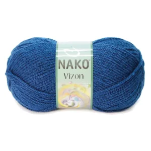 Vizon Premium Akrilik El Örgü İpi Yünü Renk No:517 Orta Mavi
