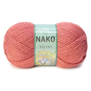 Vizon Premium Akrilik El Örgü İpi Yünü Renk No:2574 Gül Kurusu