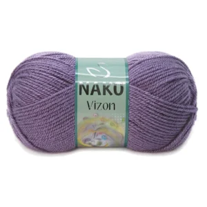 Vizon Premium Akrilik El Örgü İpi Yünü Renk No:6684 Açık Mürdüm