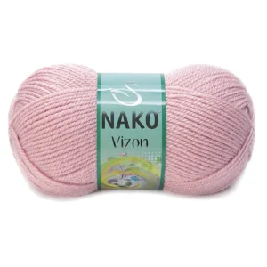 Vizon Premium Akrilik El Örgü İpi Yünü Renk No:10275 Pembemsi Pudra