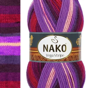 Vega Stripe Premium Akrilik El Örgü İpi Yünü No: 82412