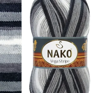Vega Stripe Premium Akrilik El Örgü İpi Yünü No: 82424