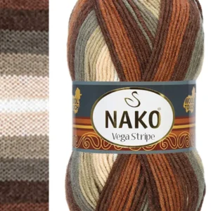 Vega Stripe Premium Akrilik El Örgü İpi Yünü No: 82425