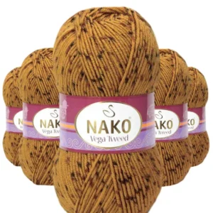 5 Adet Vega Tweed Premium Akrilik El Örgü İpi Yünü No: 31750