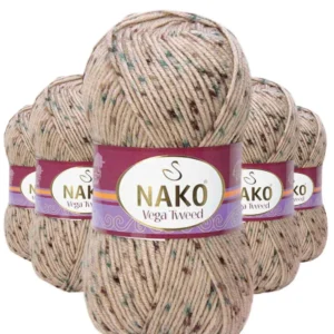 5 Adet Vega Tweed Premium Akrilik El Örgü İpi Yünü No: 31751