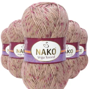 5 Adet Vega Tweed Premium Akrilik El Örgü İpi Yünü No: 31758