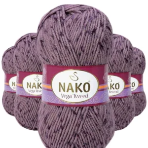 5 Adet Vega Tweed Premium Akrilik El Örgü İpi Yünü No: 31763