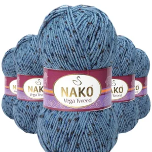 5 Adet Vega Tweed Premium Akrilik El Örgü İpi Yünü No: 31764