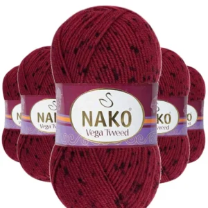 5 Adet Vega Tweed Premium Akrilik El Örgü İpi Yünü No: 35022