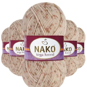 5 Adet Vega Tweed Premium Akrilik El Örgü İpi Yünü No: 35032