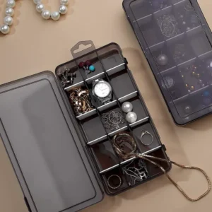 15 Bölmeli Ayarlanabilir Takı Organizeri, Ilaç Boncuk Küpe Kolye Yüzük Toka Kutusu