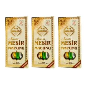 3 'lü Mesir Macunu Glikozsuz 3x5 Adet Çubuk 315 gr