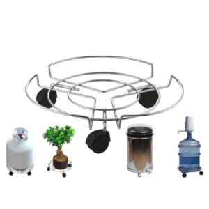 Damacana Altlığı Taşıyıcı Tüp Saksı Damacana Altlığı Tekerlekli Taşıma Aparatı Krom Tüpçek