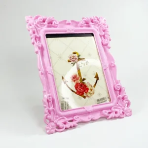 Masaüstü Eskitme Fotoğraf Çerçevesi 15 X 21 Cm Pembe
