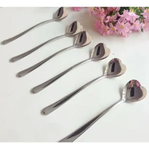 Kalpli Lüx Nescafe Çay Tatlı Kaşığı 6 Adet 10cm