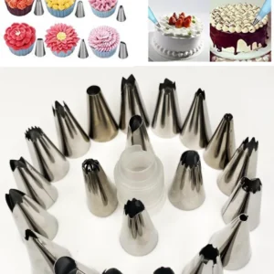 21 Parça Kek Kalıbı Kek Süsleme ve Krema Pompası Ucu Seti
