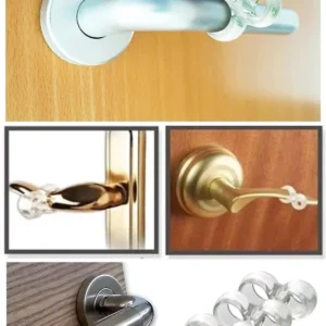 Şeffaf Kapı Kolu Stoperi Kapı Kolu Tamponu 4 Adet Kapı Güvenliği