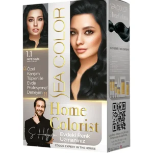 2 Tüp Home Colorist 1.1 Gece Mavisi Premium Saç Boyası Evde Profesyonel Sonuç