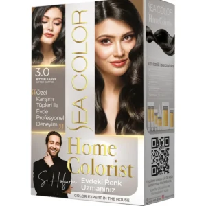 2 Tüp Home Colorist 3.0 Bitter Kahve Premium Saç Boyası Evde Profesyonel Sonuç