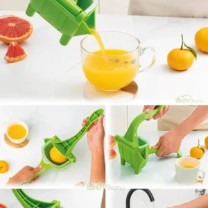 Sert Plastik Kullanışlı Meyve Sıkacağı | Manuel Meyve Suyu Sıkacağı El Basınç Sıkacağı