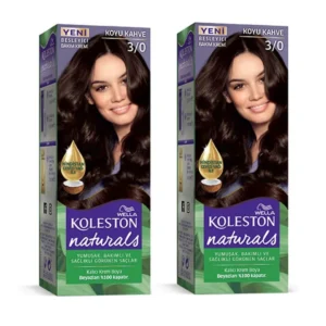 Naturals Saç Boyası Koyu Kahve 3/0 2x Paket