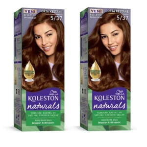 Naturals Saç Boyası Orta Kestane 5/37 2x Paket